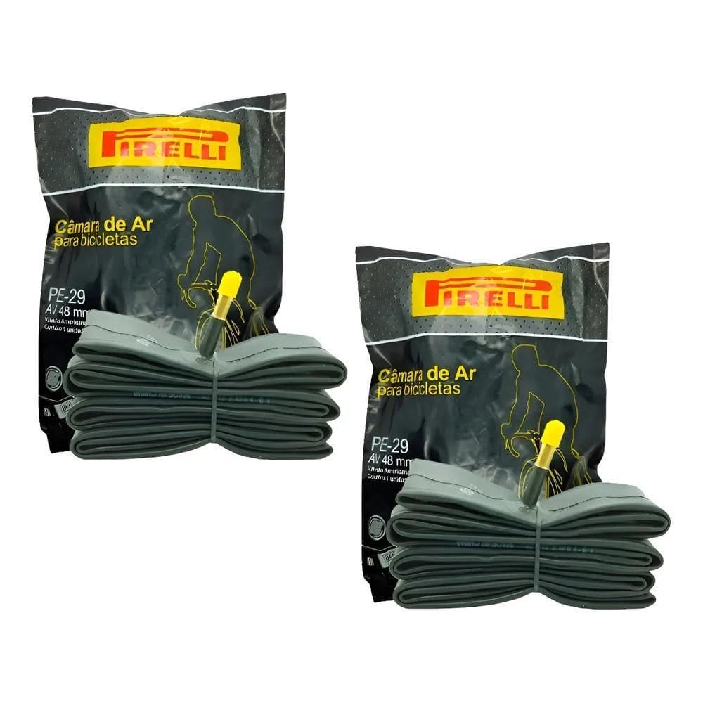 Par Câmara Ar Pirelli Bike Aro 29 Americana Bico Grosso 48Mm