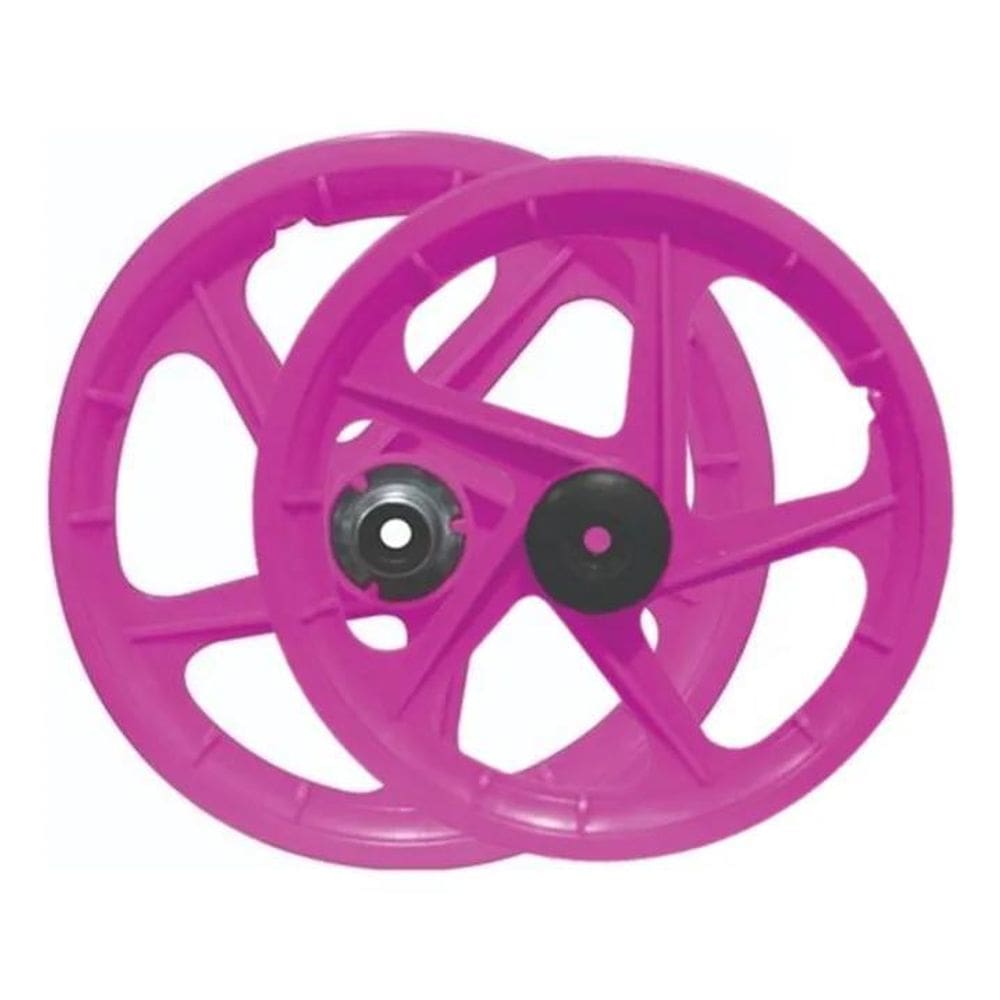 Par De Rodas Bicicleta Aro 16 Nylon Bike Infantil Sem Ei Ros