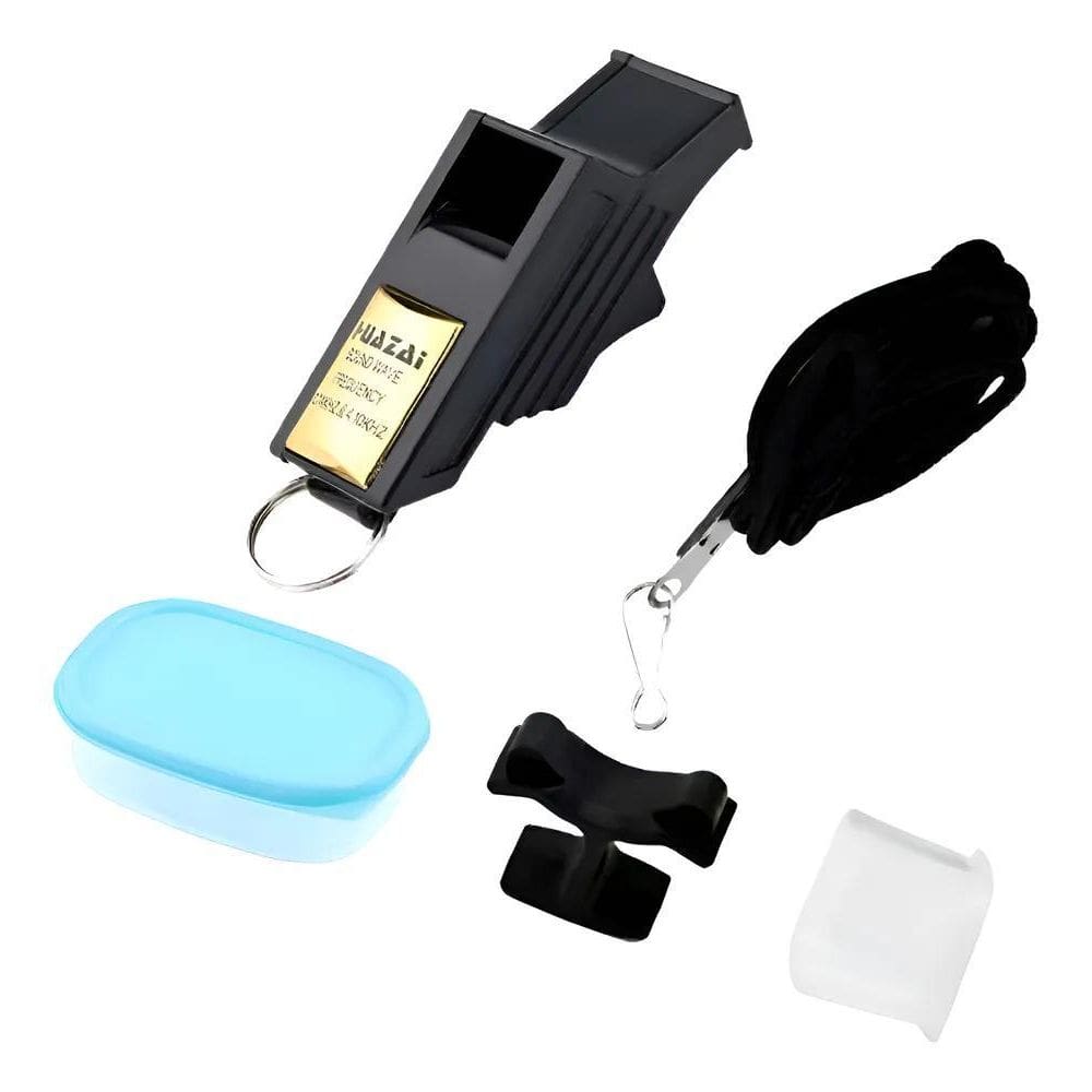 Apito Futebol Juiz Árbitro Som Alto Com Dedal -