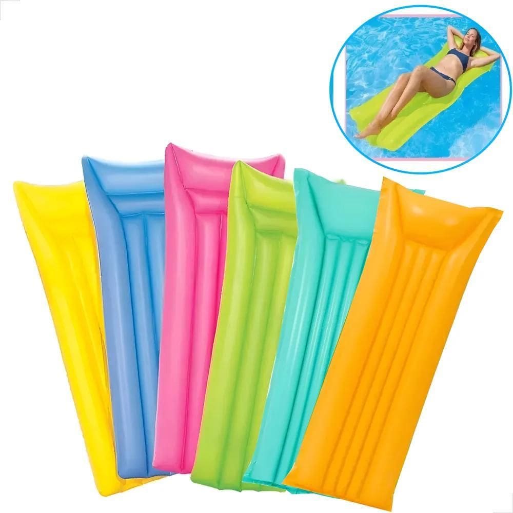 Colchão Bronzeador Inflável Bóia Piscina Praia 183 Laranja