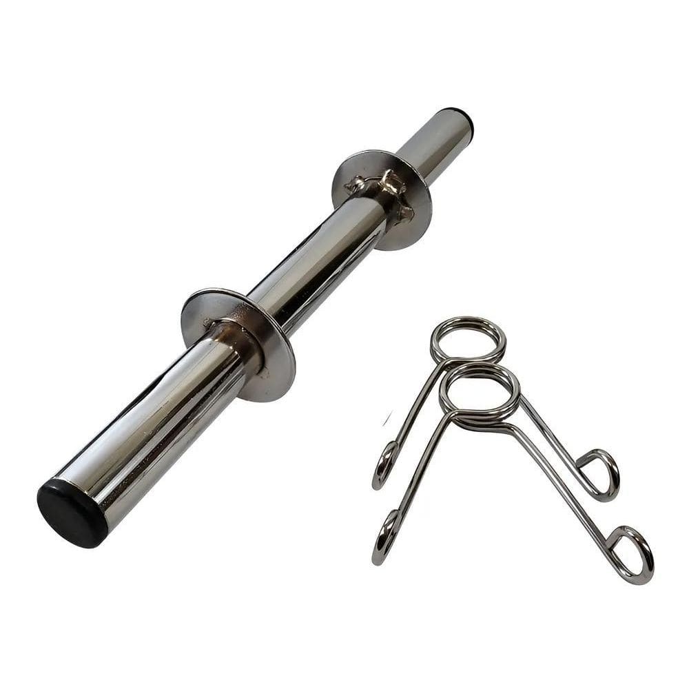 Halter 35Cm De Aço Cromado Para Musculação Halteres Barras