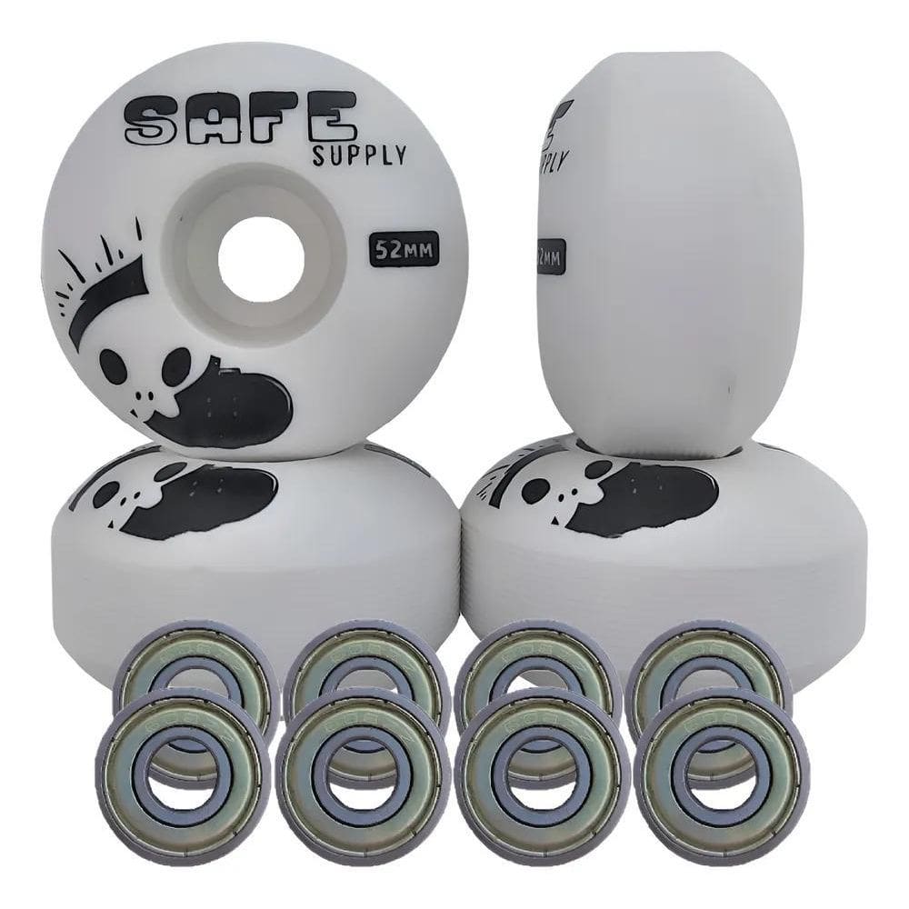 Roda Skate Semi Safe Supply + R Roda 52Mm Branc