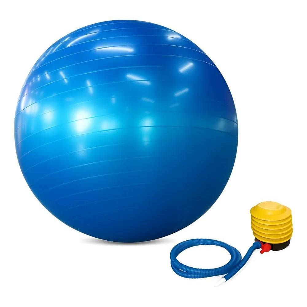Bola Suíça Yoga E Pilates Exercicios Com Bomba Para Encher A