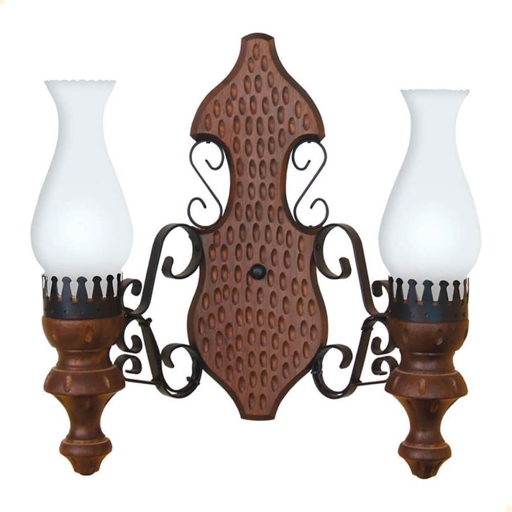 Arandela Muller Rustica 2 Lâmpadas Envelhecida 702E