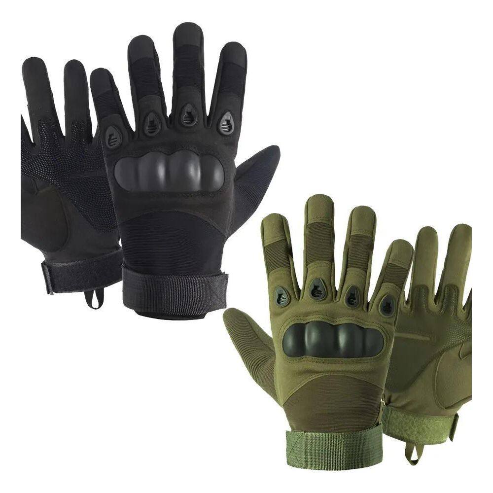 Luva Tatica Paintball Militar Proteçao Verde M