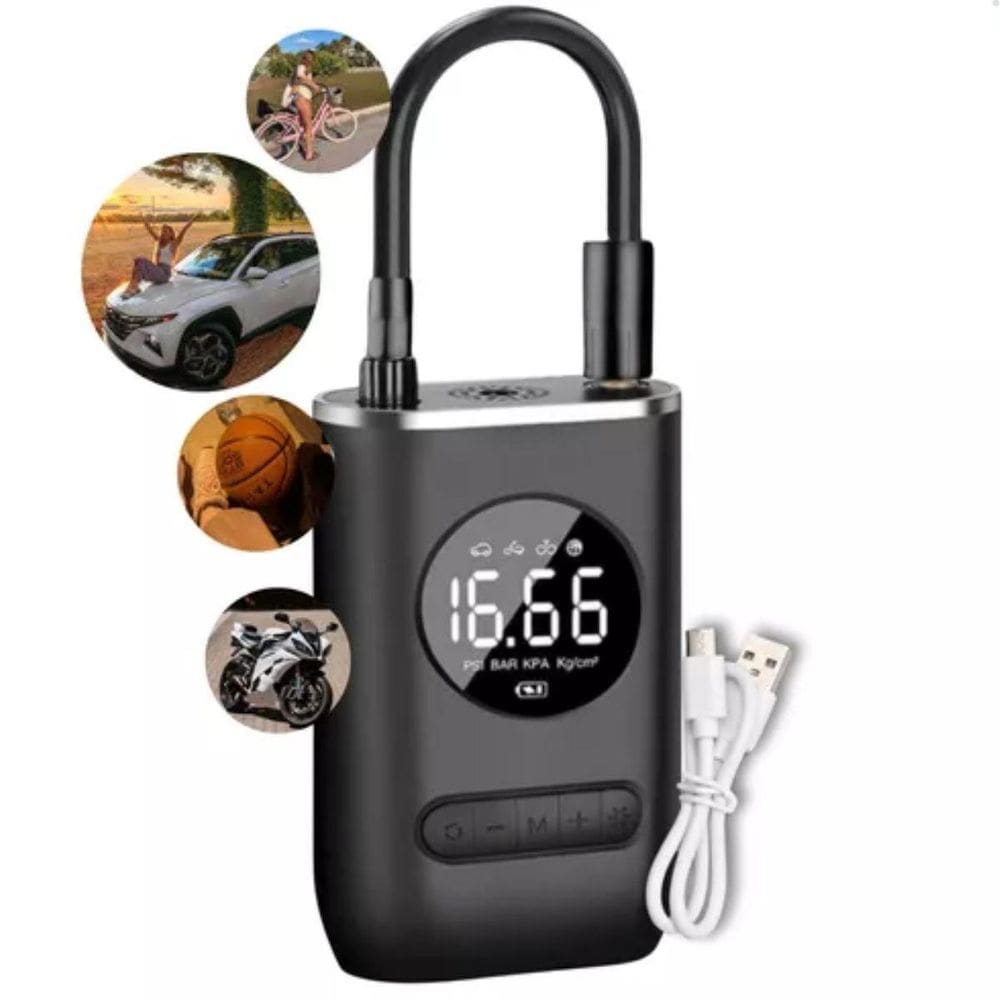 Mini Compressor Portátil Para Pneus De Carro