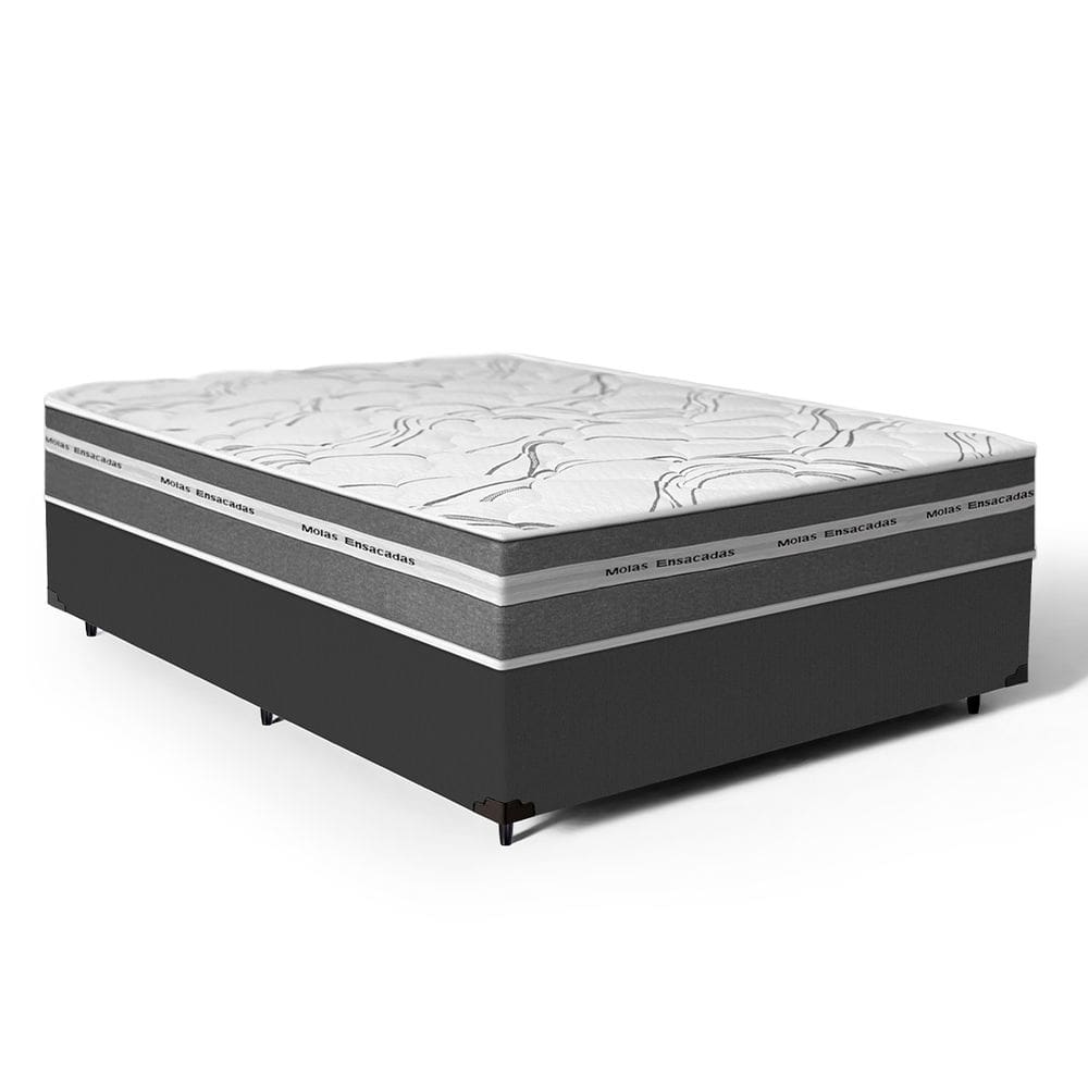 Cama Box com Colchão de Molas Ensacadas Luve Casal 138cm