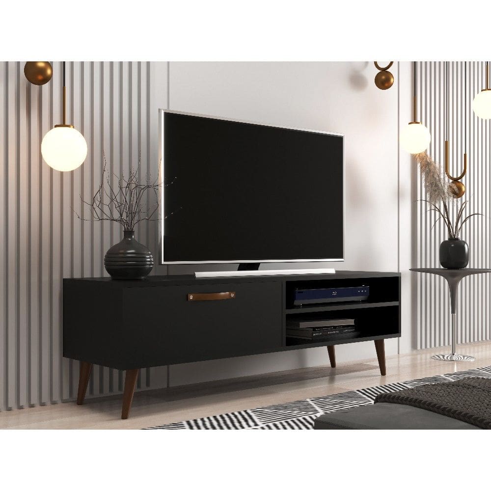 Rack para TV ate 55 Polegadas 1 Porta com Pes Miami J Carvalho