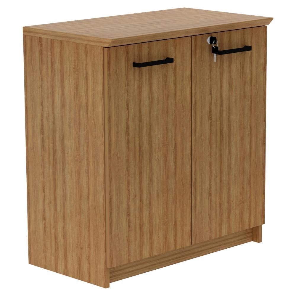 Balcão Para Escritorio 2 Portas 70cm com Chave e Puxador Metal ME4197 Tecno Mobili