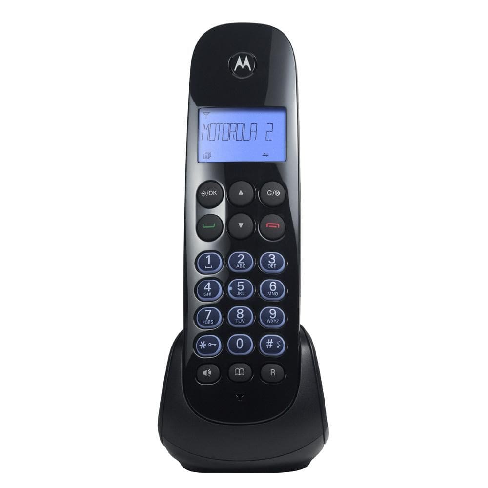 Ramal Telefônico Motorola MOTO750 Sem Fio Preto