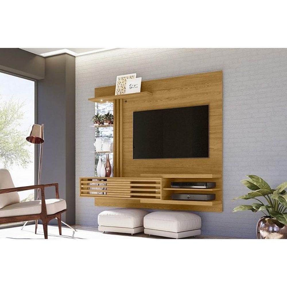 Painel Frizz Supreme para TV de até 55 polegadas - Cumaru - Madetec