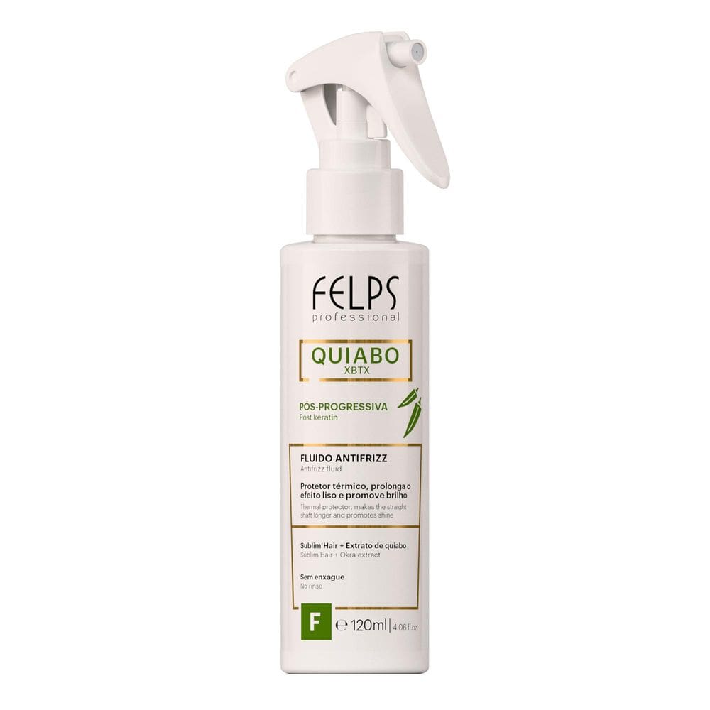 Fluído Antifrizz Quiabo XBTX Pós Progressiva Felps Professional - 120mL
