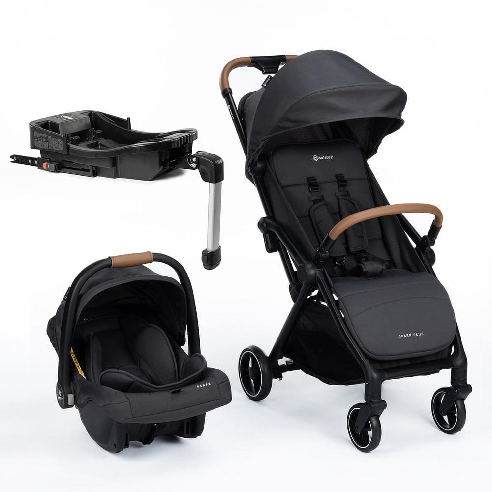 Carrinho de Bebê Safety 1ST Com Trio Spark Plus Isofix Black