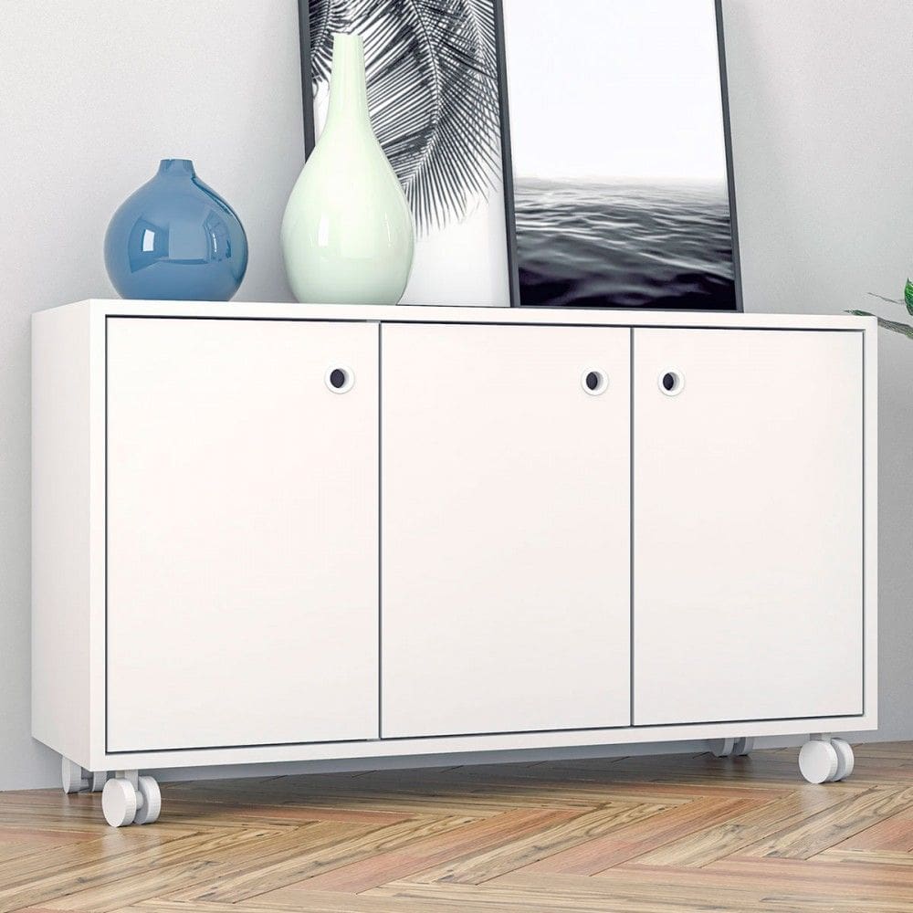 Armário 3 Portas 1 Prateleira Office - Brv Móveis (pnr Base)