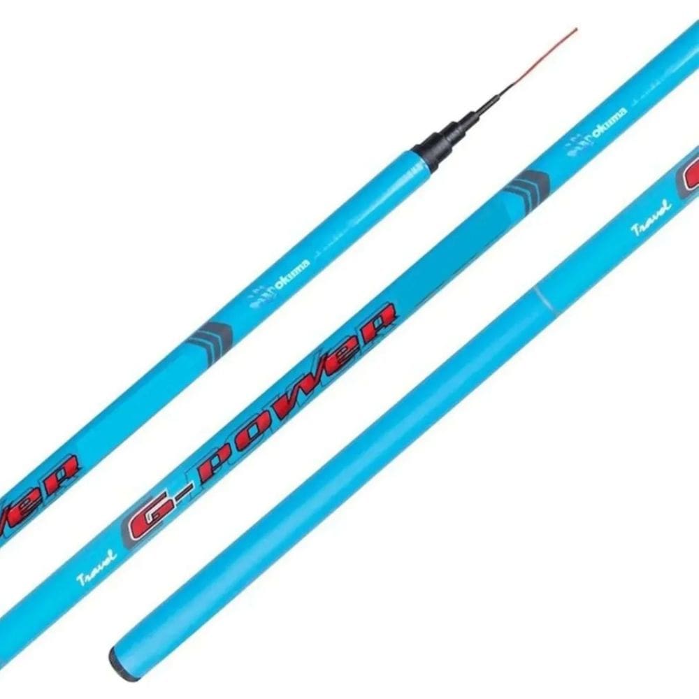 Vara Telescópica Okuma G-Power 4,20m 8 Seções Fibra De Vidro Tubular
