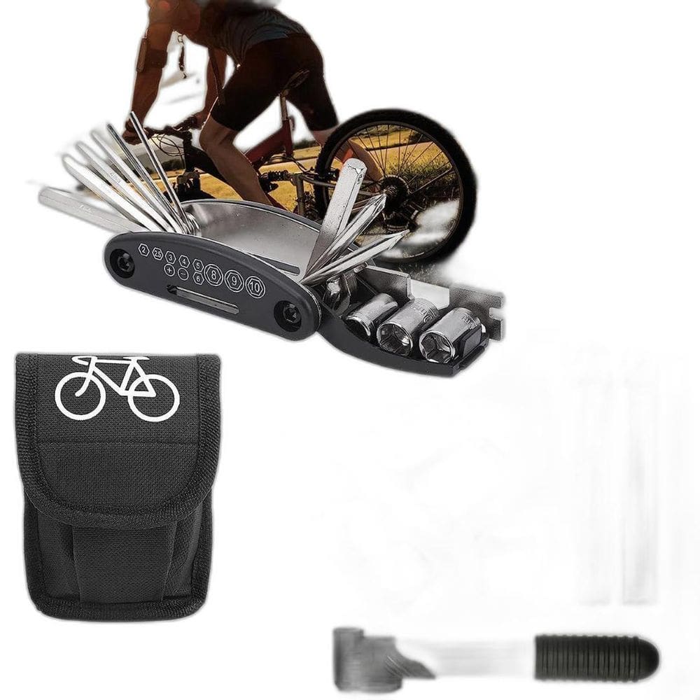 Kit Ferramentas Chaves Bike Bomba Remendo Reparo Bicicleta