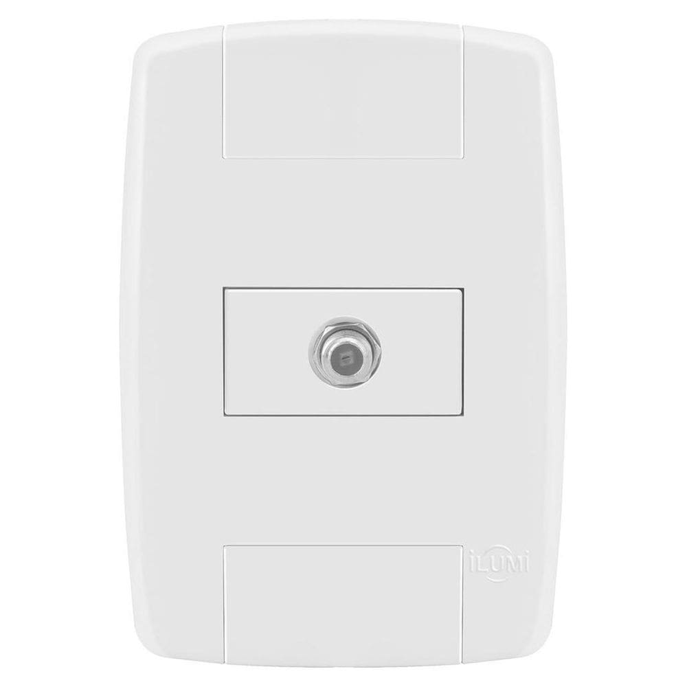 Conjunto 1 Tomada Tv Cabo Coaxial- Ilumi Lev - 8763