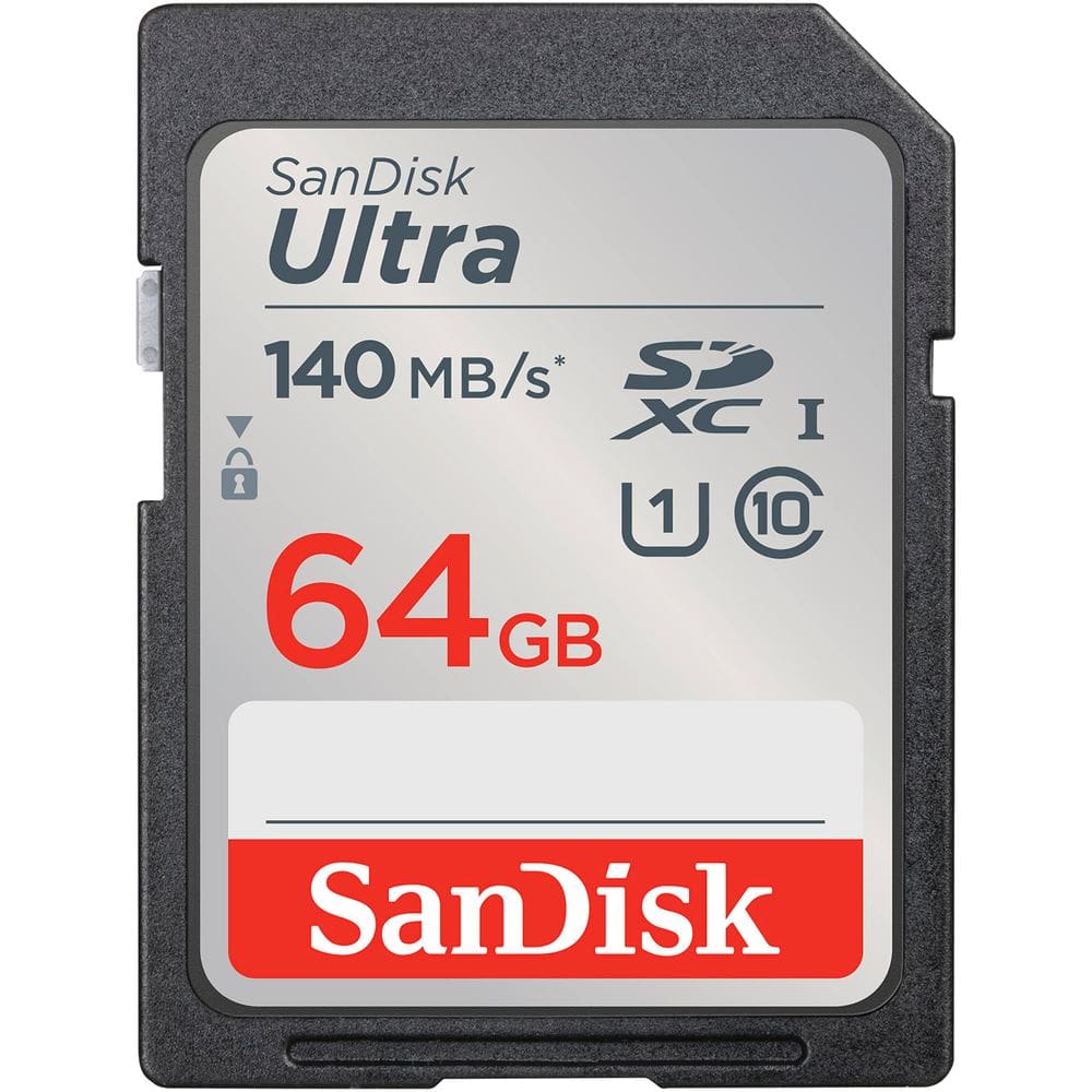 Cartão de memória SanDisk Ultra SDXC 64GB UHS-I C10 U1 - 140MB/s