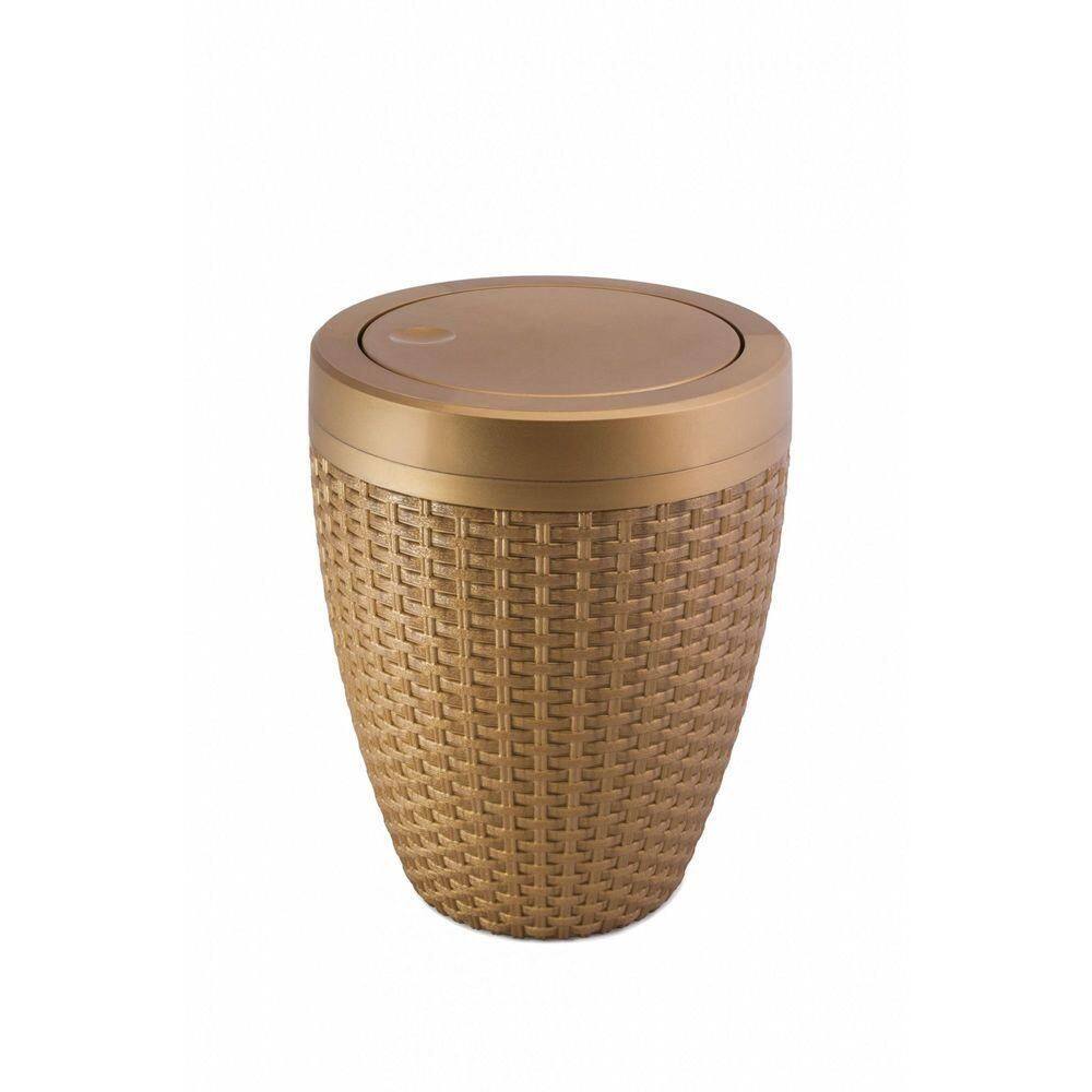 Cesto Rattan 7,5 Litros Ouro - Aquaplas