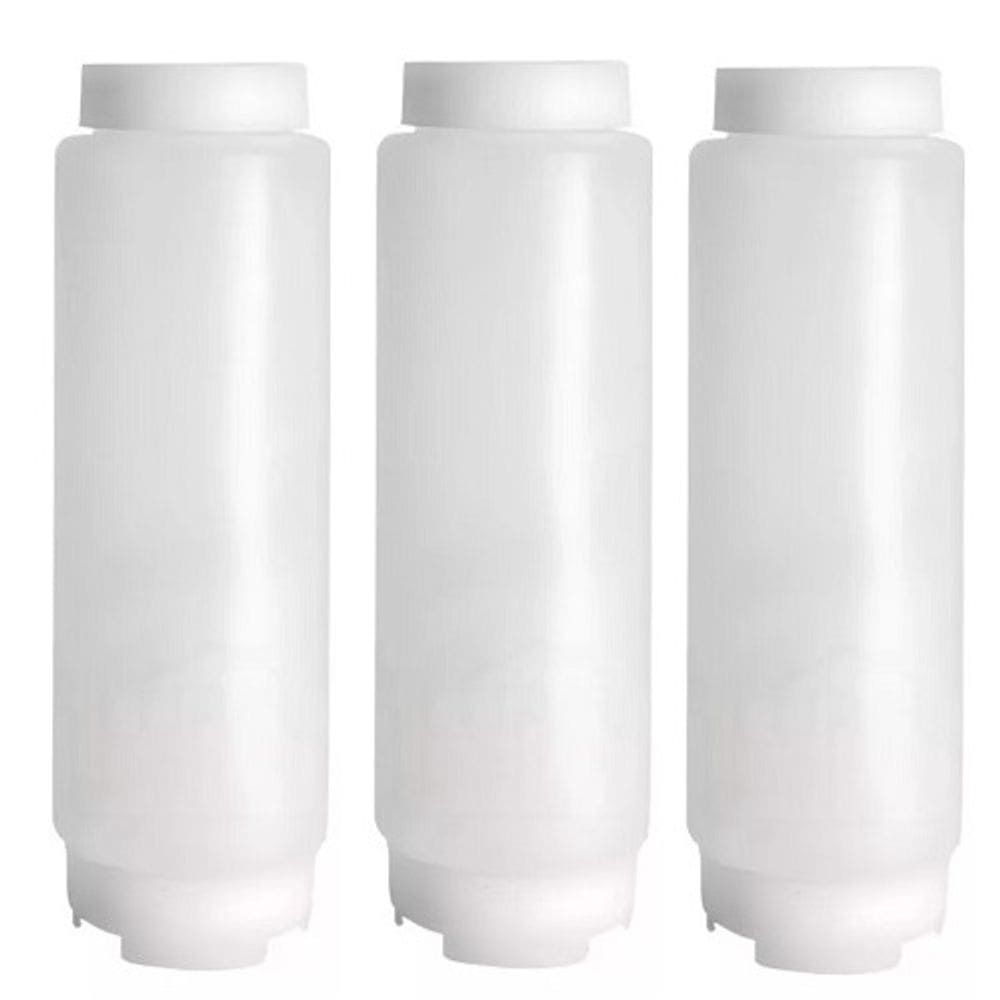 Kit 3 Bisnagas Invertidas Fifo Para Molhos E Caldas 720ml FRG2250