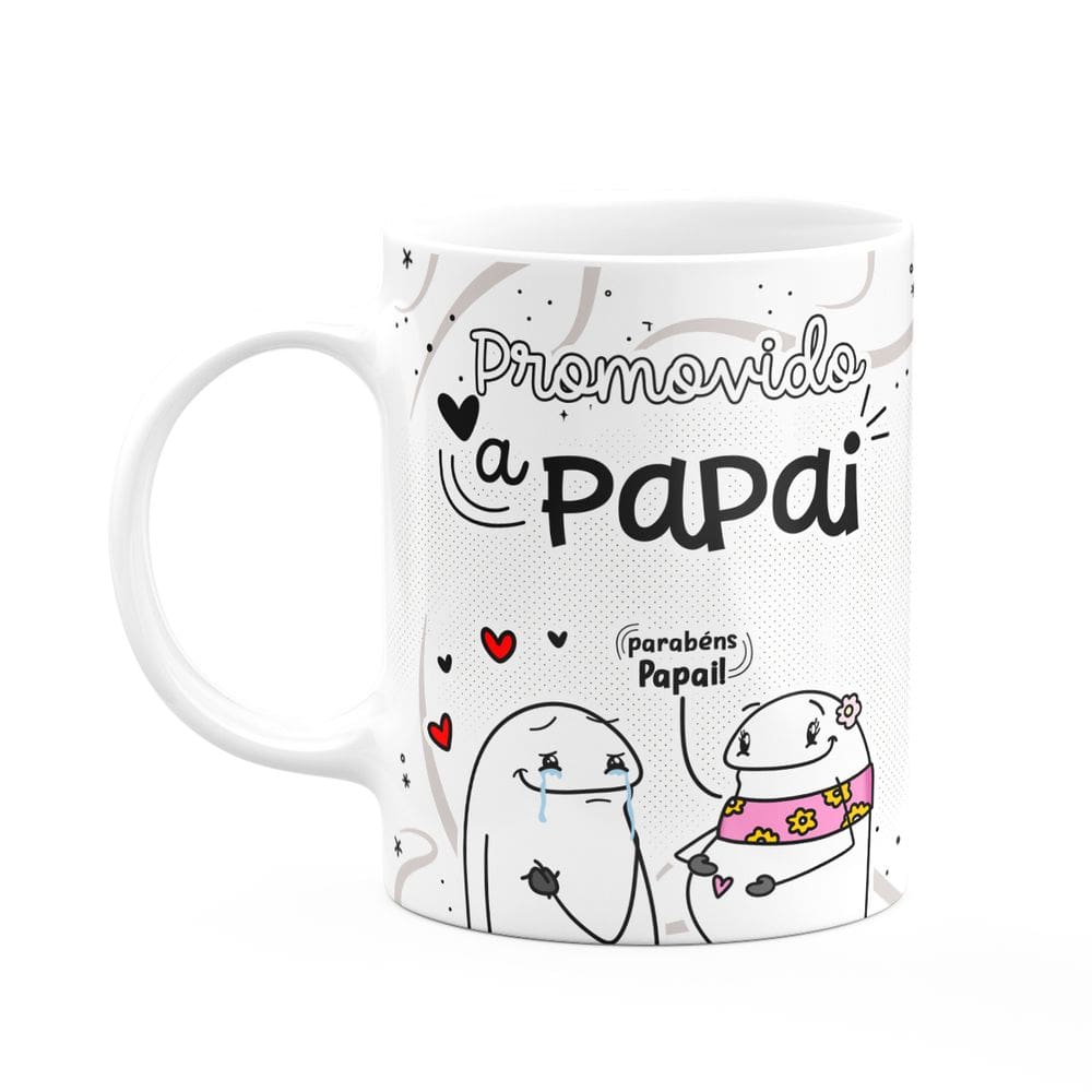 Caneca Divertida Flork - Promovido a Papai - 325ml