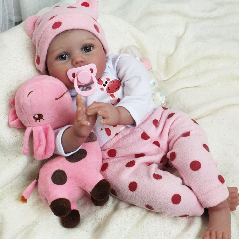 Reborn Baby Doll CHAREX Lucy, vinil macio realista de 22 polegadas