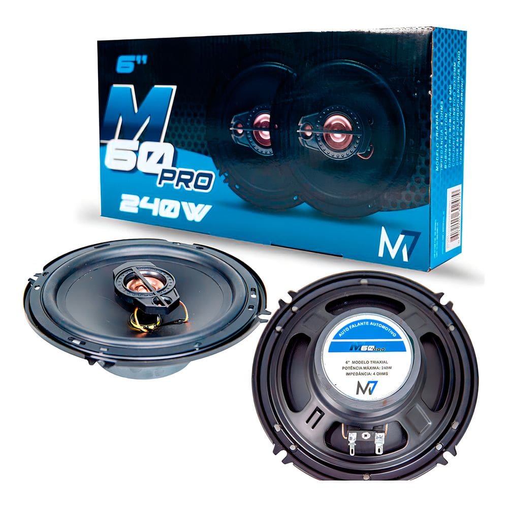 Par Alto falantes 6 Polegadas M7 M60pro 120wrms