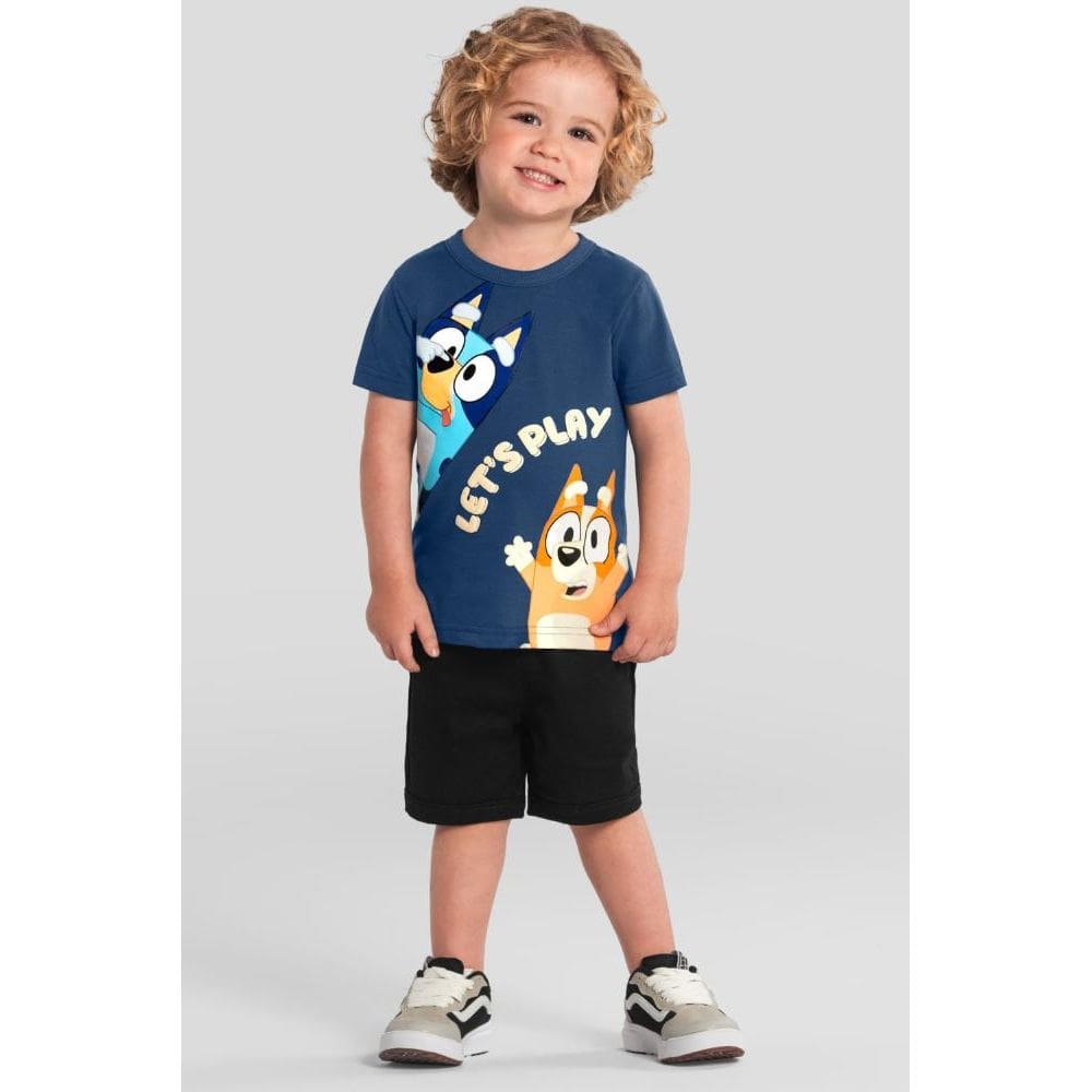 Camiseta infantil menino da Bluey Brandili