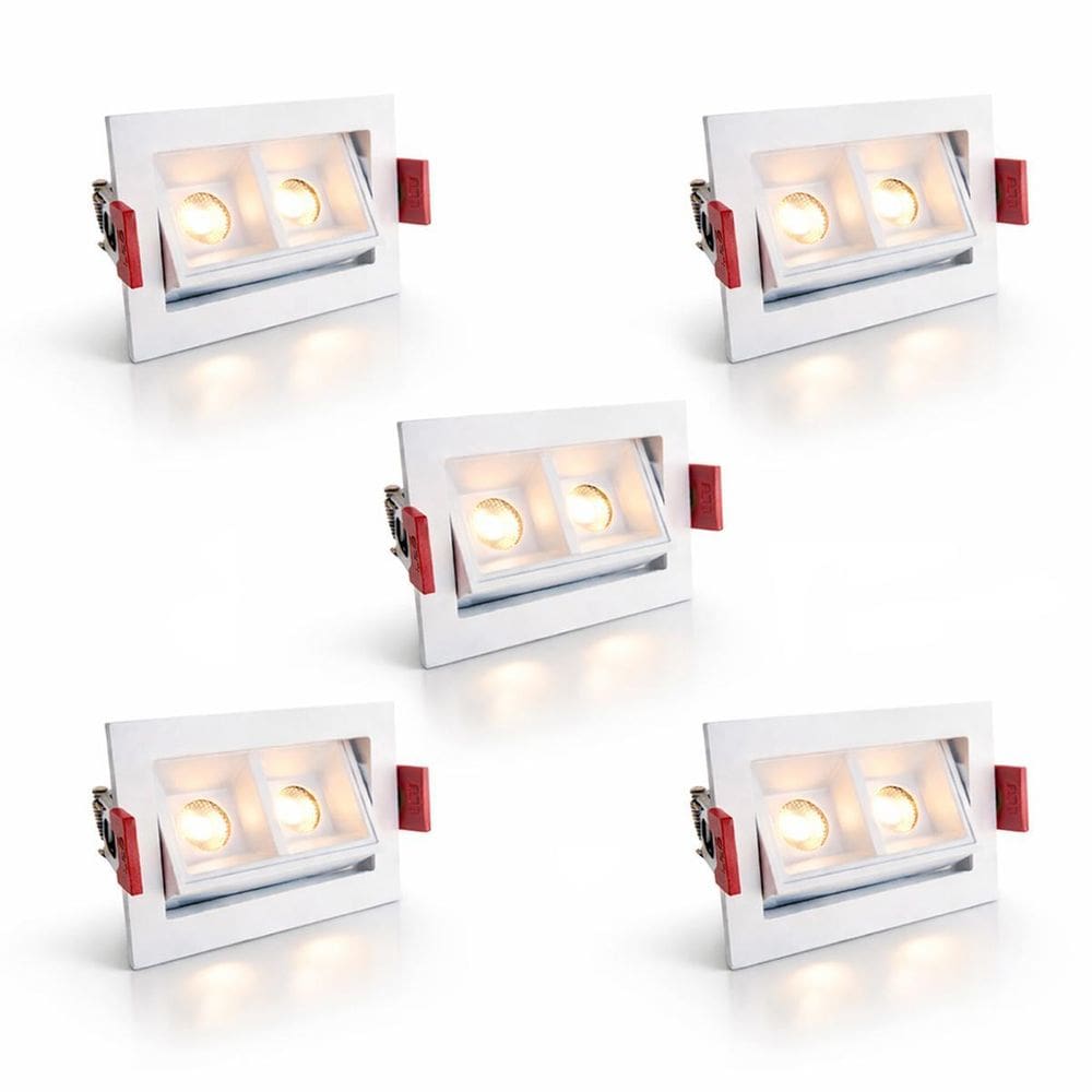 5 Mini Spot Foco Móvel Downlight Embutir Led Pontual Luz09