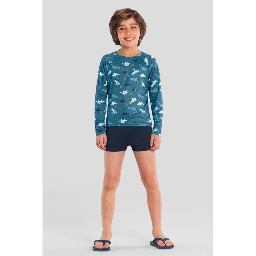 Camiseta infantil menino em malha UV Brandili