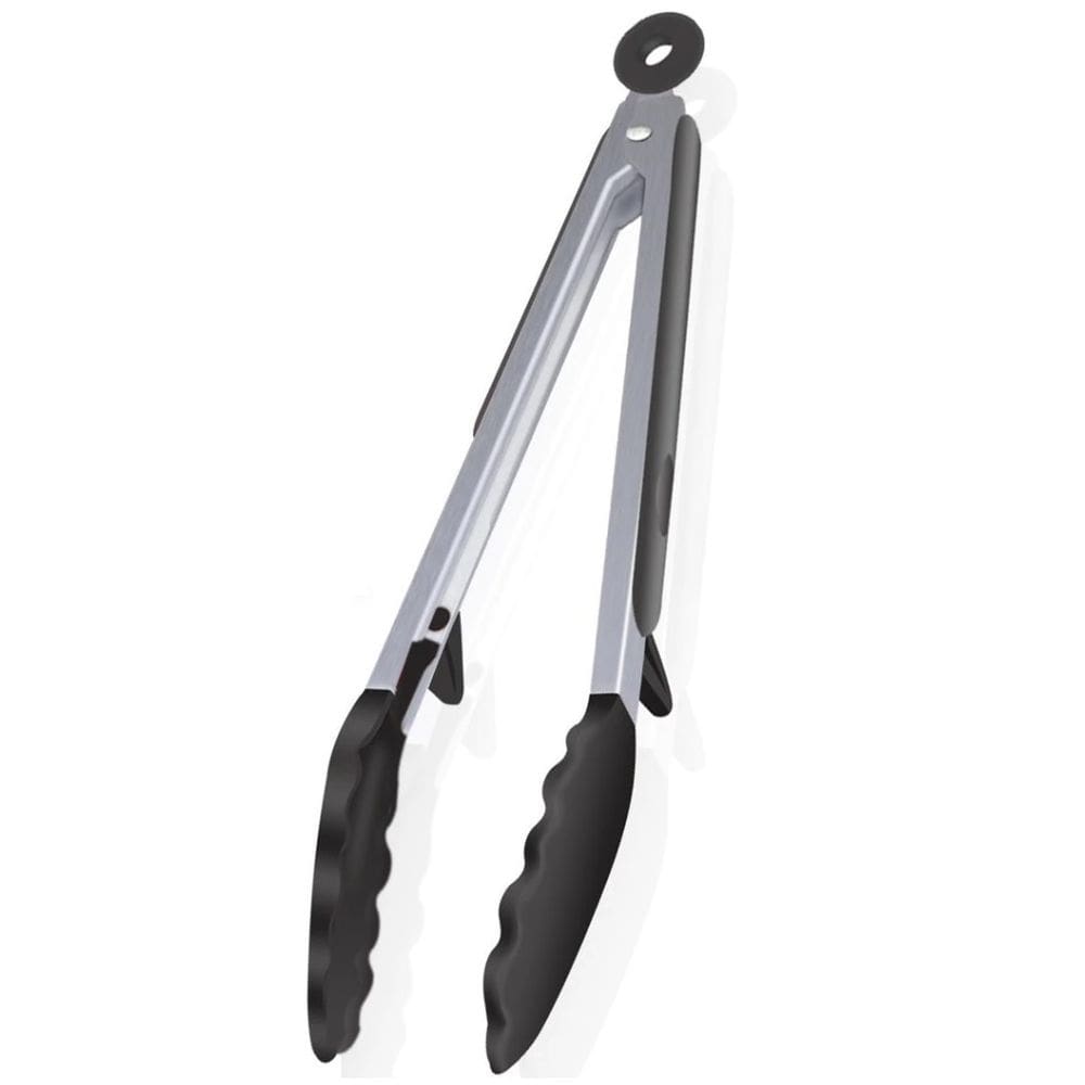 Pegador Pinça Multiuso De Silicone Com Trava E Pé De Apoio 34cm