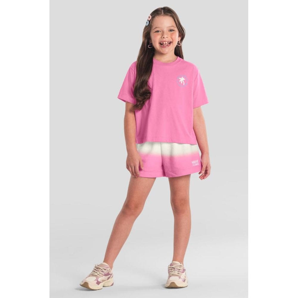 Conjunto infantil menina tropical Brandili