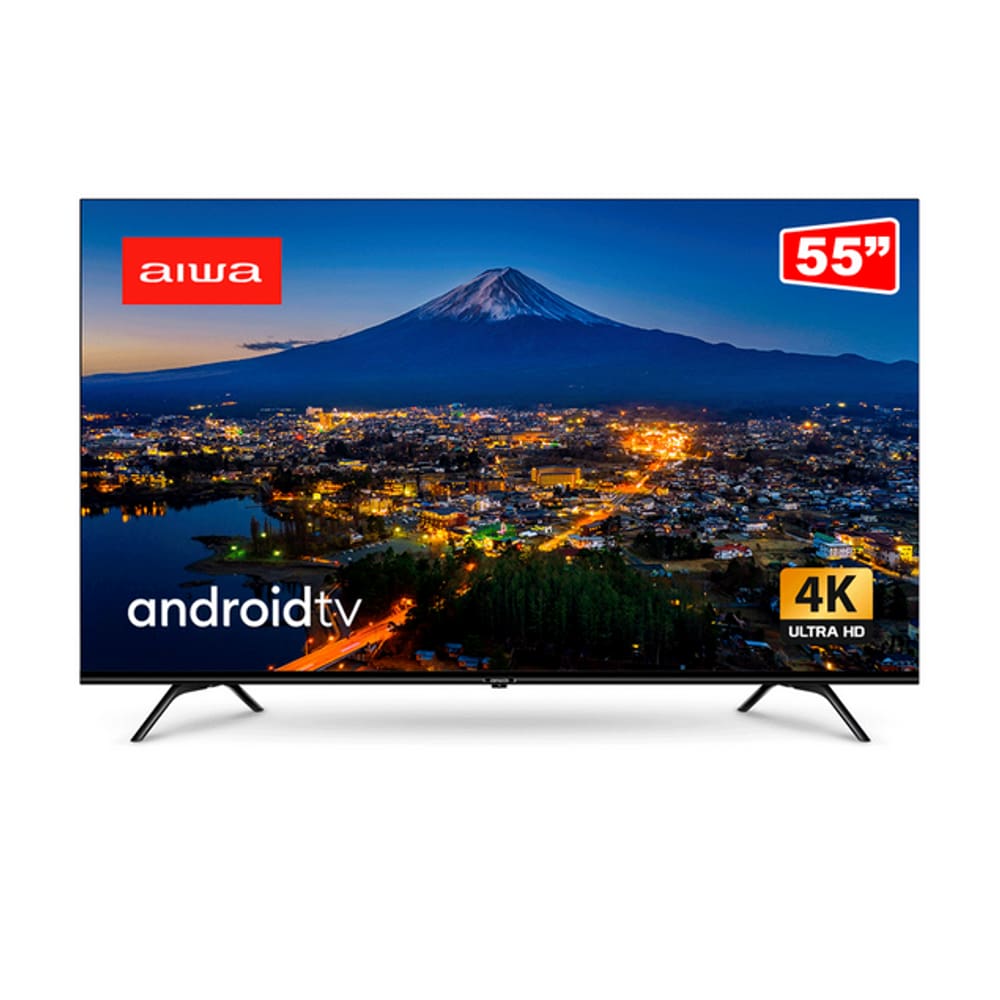 Smart TV AIWA 55” 4K Android D-LED IPS Borda Ultrafina Dolby Vision