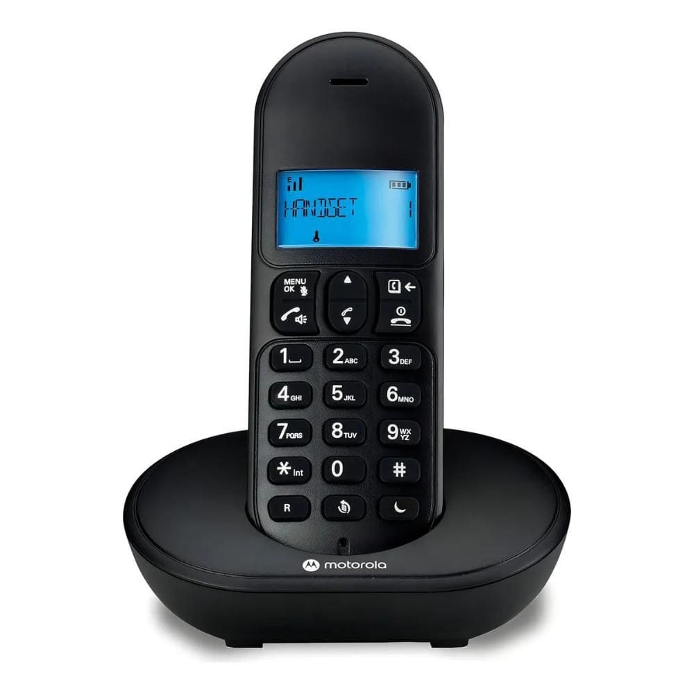 Telefone Motorola MT150 DECT Digital Sem Fio Preto