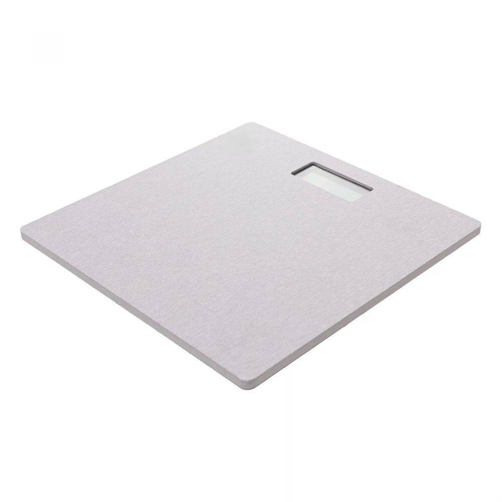 Balança Digital para Banheiro Pedra Diatomita 28x28cm Cinza Lyor