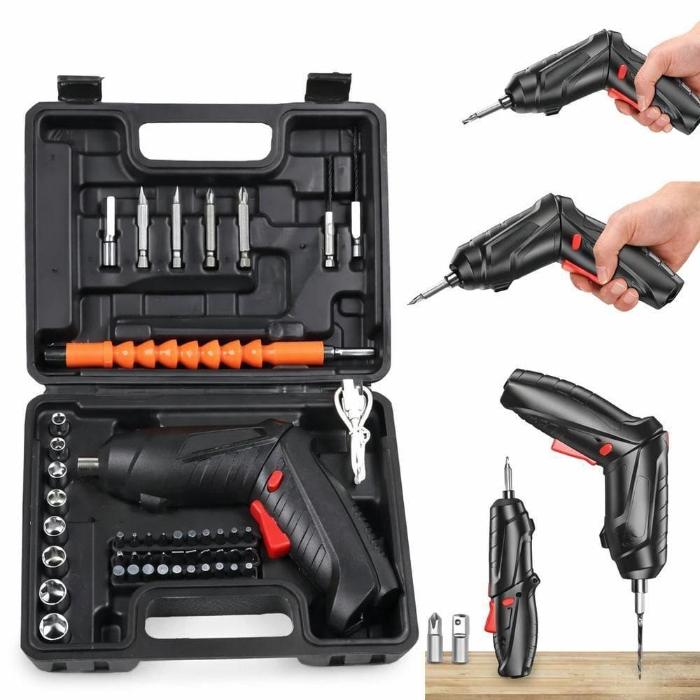 Kit Parafusadeira Elétrica Recarregável Com Acessórios