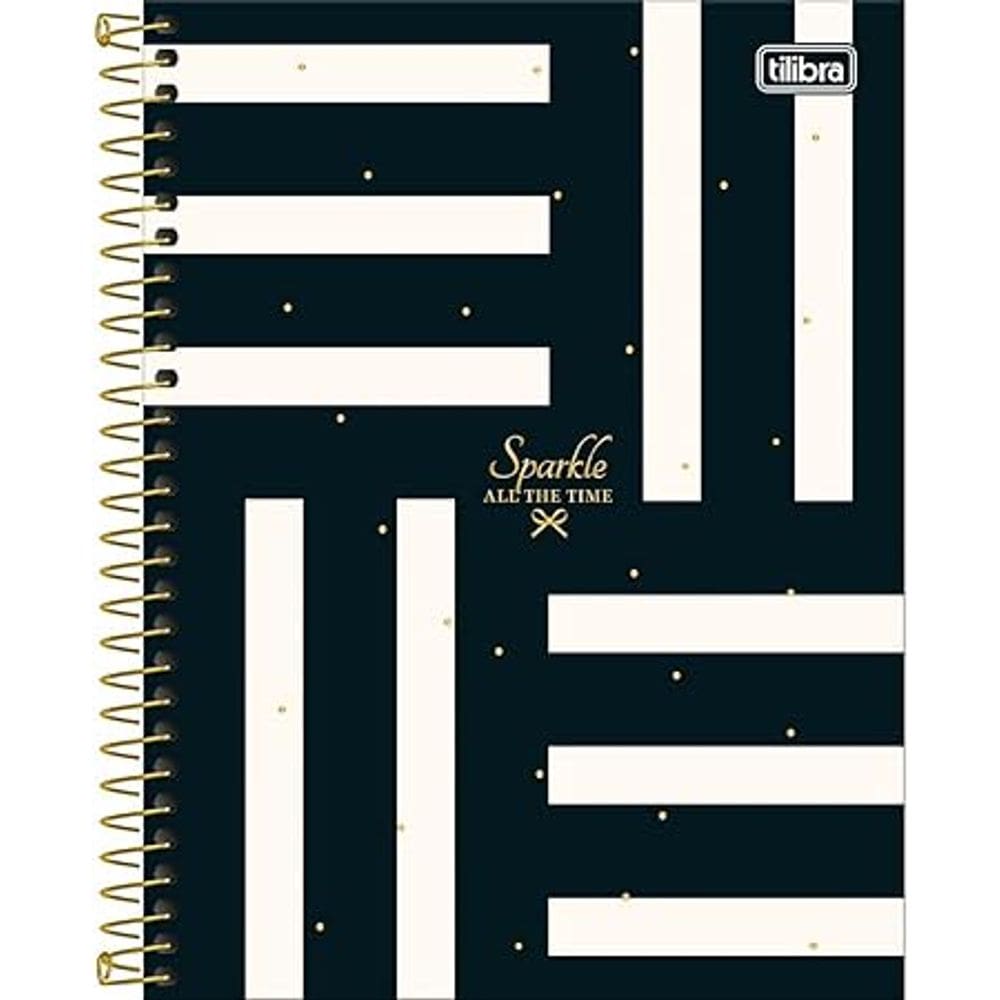 Caderno Espiral Capa Dura Colegial 1 Matéria West Village 80 Folhas Tilibra 9597
