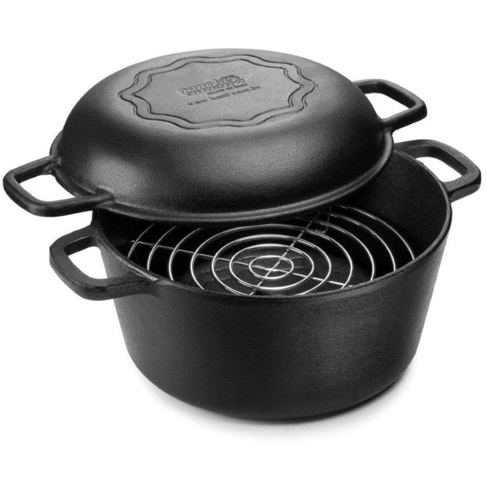 Panela defumação ferro fundido 24x16cm 5,7L Panela Mineira