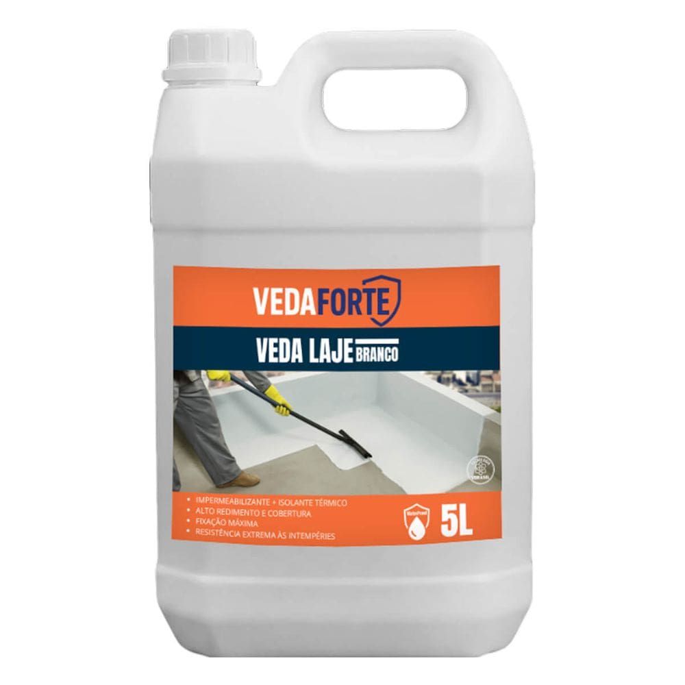 Veda Laje Branco Impermeabilizante E Isolante Termico 5L