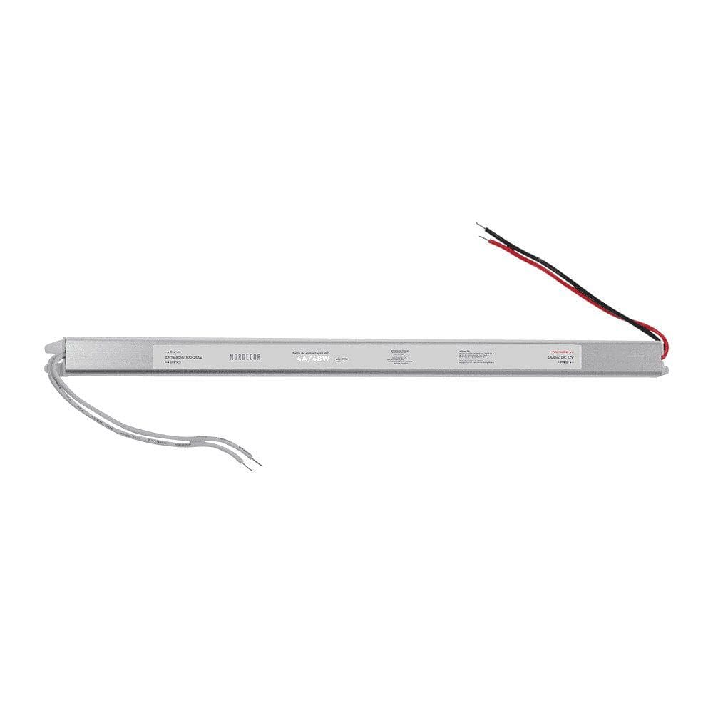 Fonte Slim Para Fita Led DC24V 2A 48W 24V 7068 Nordecor
