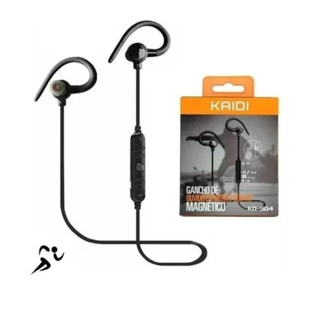 Fone De Ouvido Bluetooth Sport Acadêmia Corrida Com Microfone Kd-904