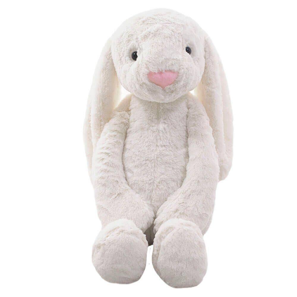 Coelho Branco Orelhudo 21Cm - Pelúcia