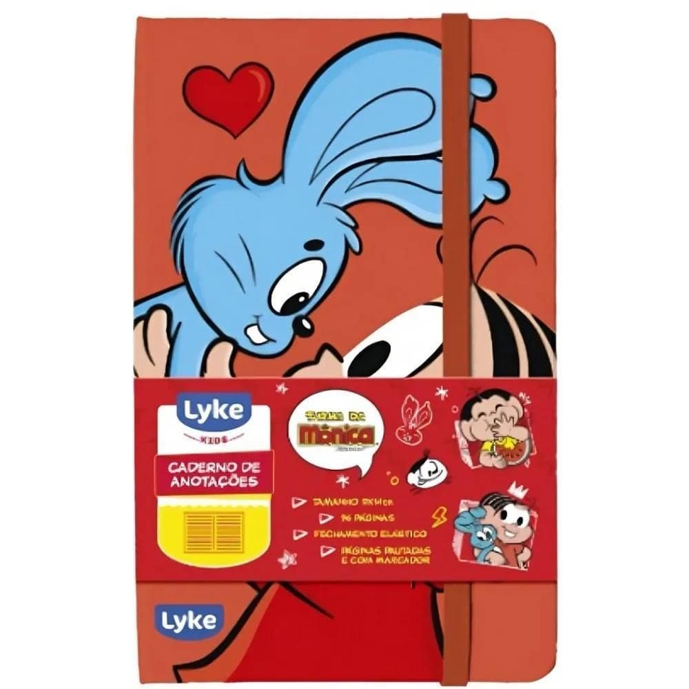 Caderno De Anotações Lyke Turma Da Monica 9X14Cm 96Pg Monica
