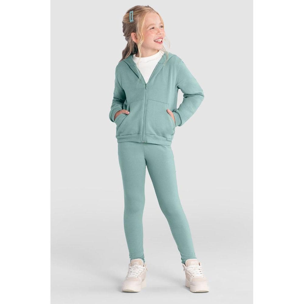 Calça legging infantil menina em cotton Brandili Básicos