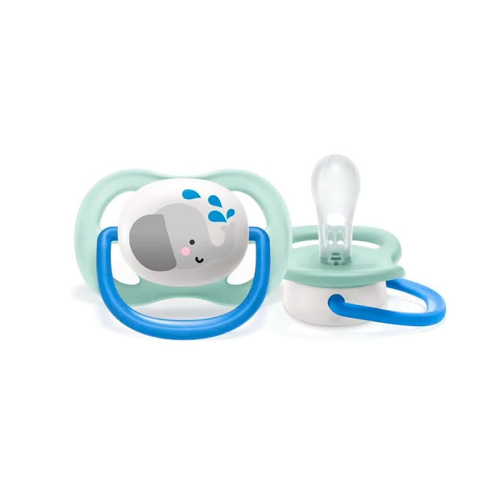 Chupeta Philips Avent Ultra Air Elefante Azul 0 a 6 Meses 1 Unidade