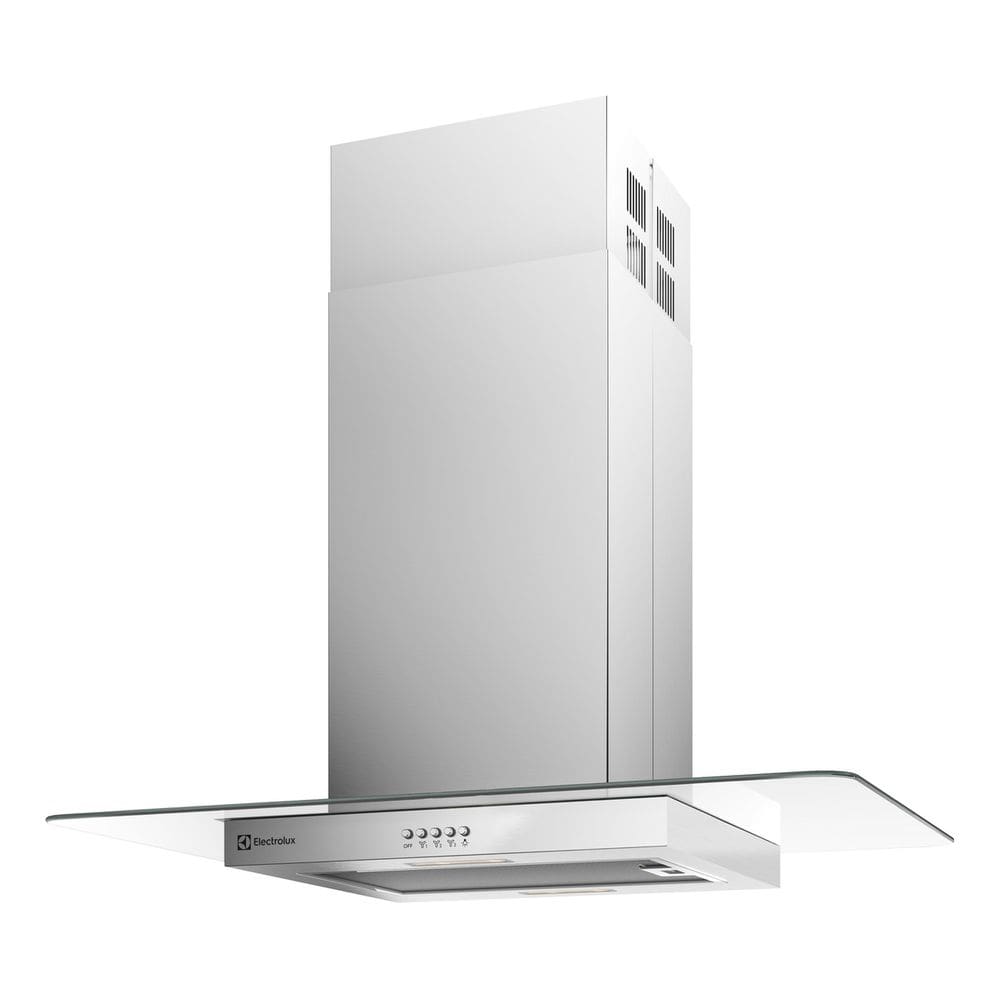 Coifa De Ilha 90cm Inox Com Vidro Led 220v - Electrolux