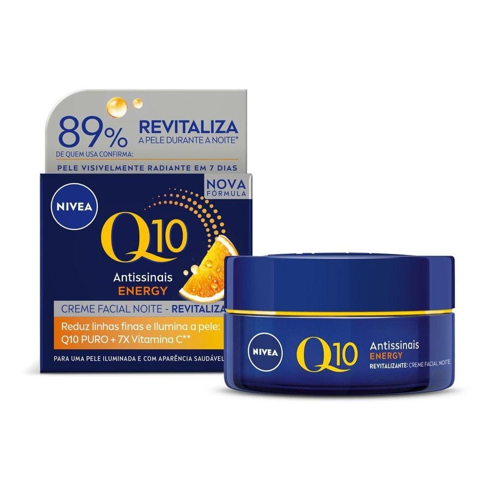 Creme Facial NIVEA Q10 Power Energy Antissinais Noite 50g