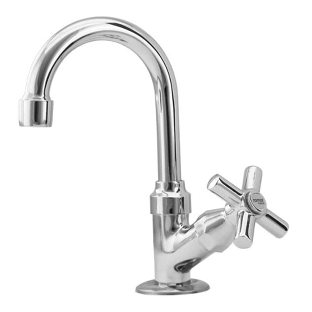 Torneira de Parede p/Lavatório Bica Móvel Cromada Romar