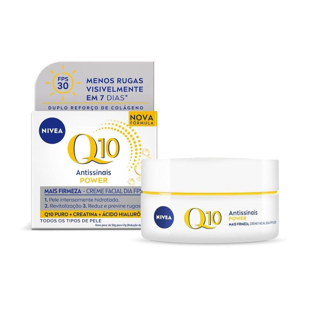 Creme Facial NIVEA Antissinais Q10 Power Dia FPS 30 47g