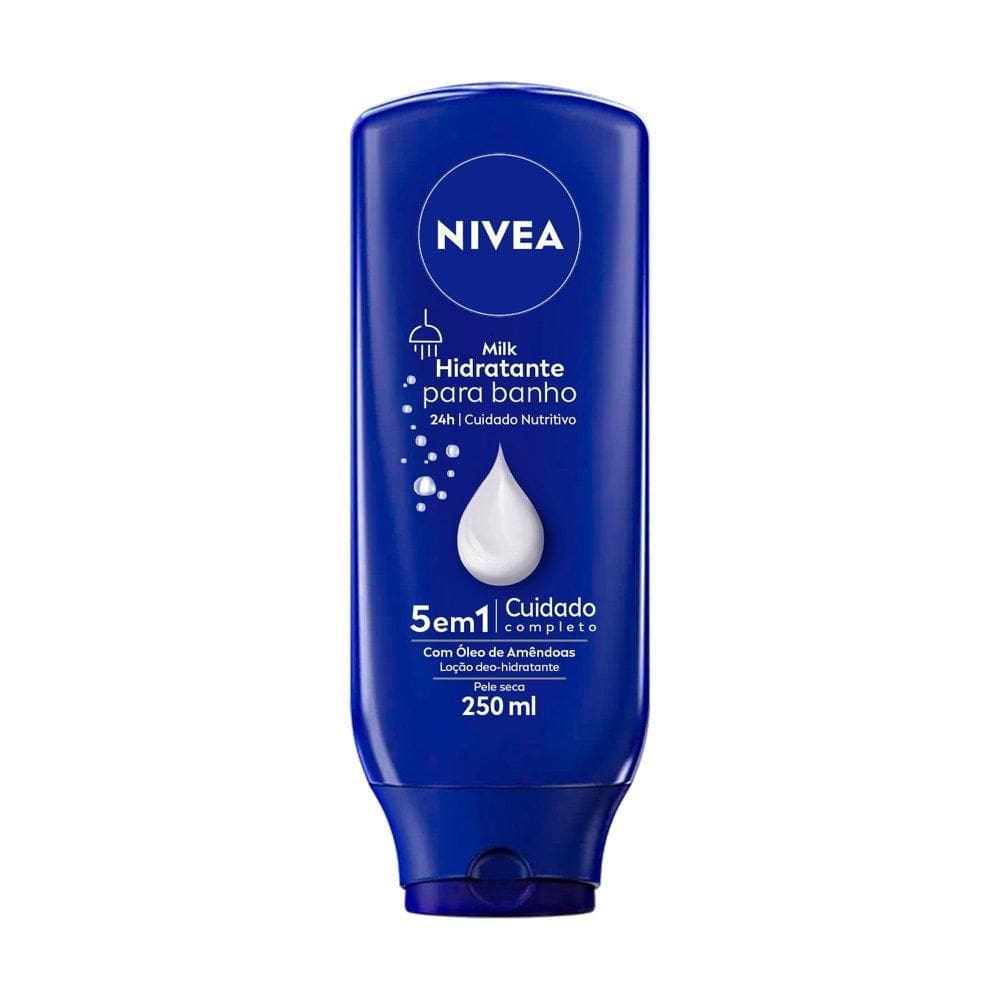 Hidratante para Banho NIVEA Milk 250ml